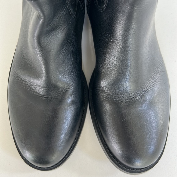 Vince Camuto Faya Black Quilted Leather Riding Knee High Boots size 6 - Picture 6 of 12